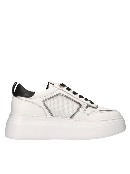 Sneakers in pelle e tessuto EMANUELLE VEE | 451P-302-17-P003CBBIANCO-NERO